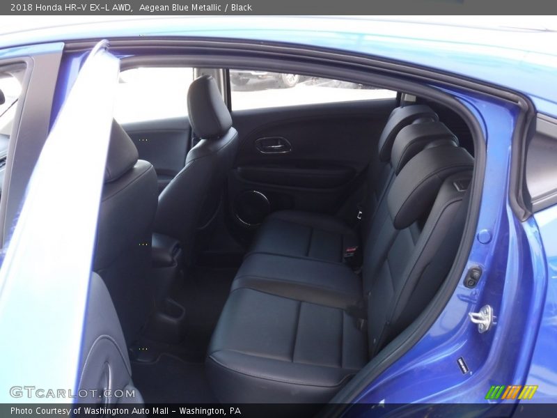 Aegean Blue Metallic / Black 2018 Honda HR-V EX-L AWD