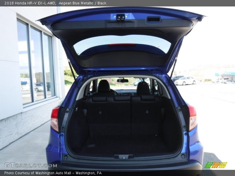 Aegean Blue Metallic / Black 2018 Honda HR-V EX-L AWD