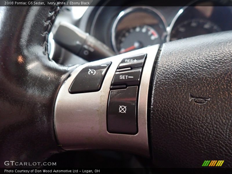 Ivory White / Ebony Black 2008 Pontiac G6 Sedan