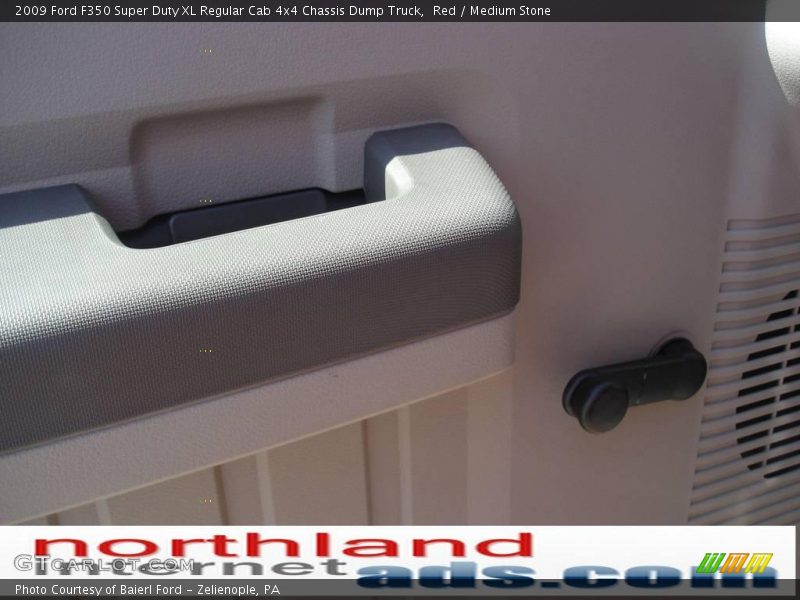 Red / Medium Stone 2009 Ford F350 Super Duty XL Regular Cab 4x4 Chassis Dump Truck