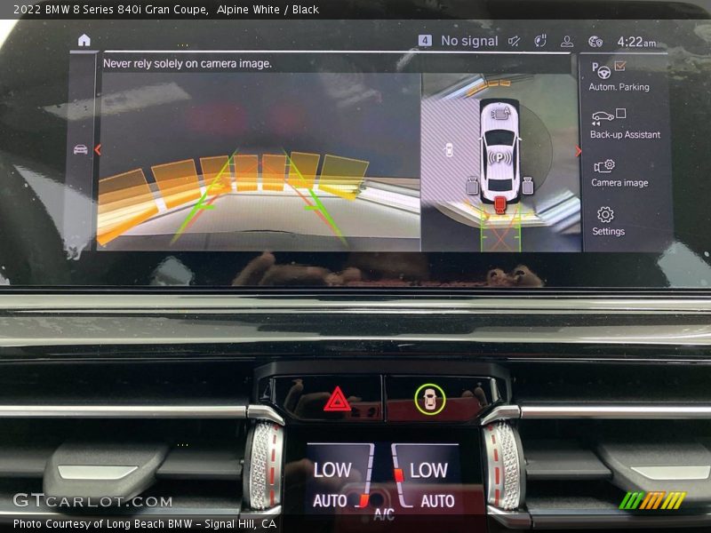 Controls of 2022 8 Series 840i Gran Coupe