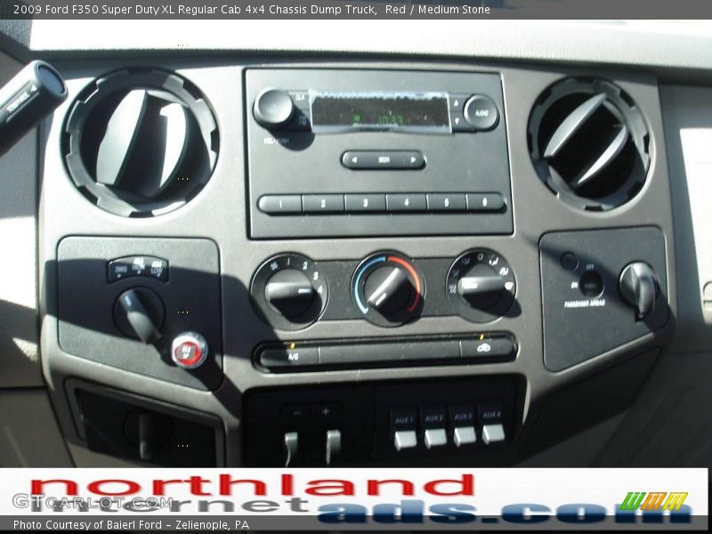 Red / Medium Stone 2009 Ford F350 Super Duty XL Regular Cab 4x4 Chassis Dump Truck