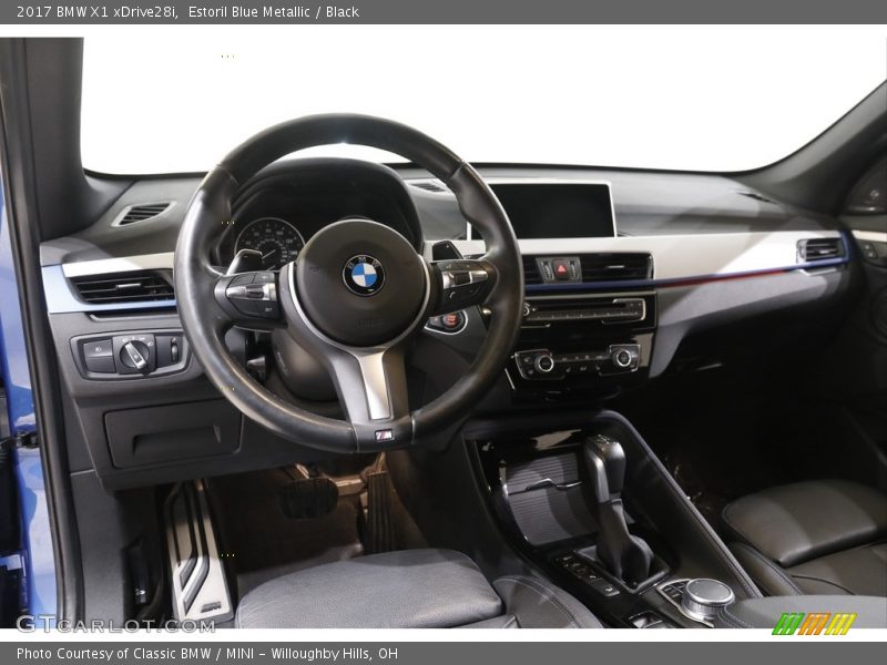 Estoril Blue Metallic / Black 2017 BMW X1 xDrive28i