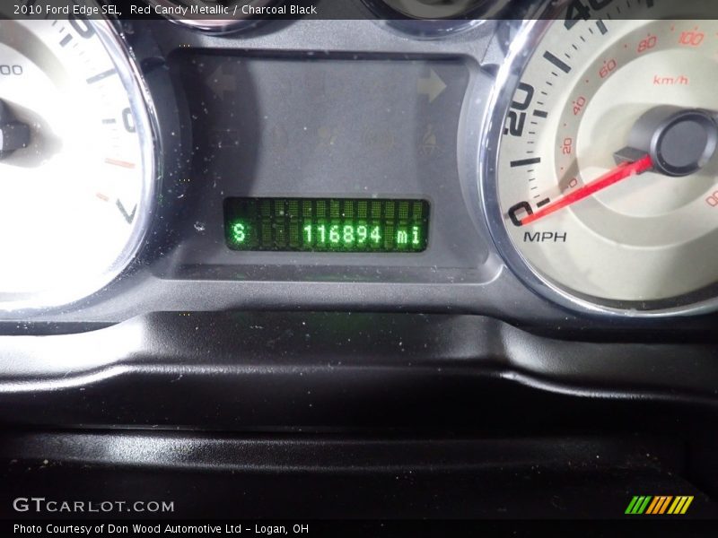 Red Candy Metallic / Charcoal Black 2010 Ford Edge SEL