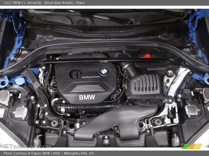 Estoril Blue Metallic / Black 2017 BMW X1 xDrive28i