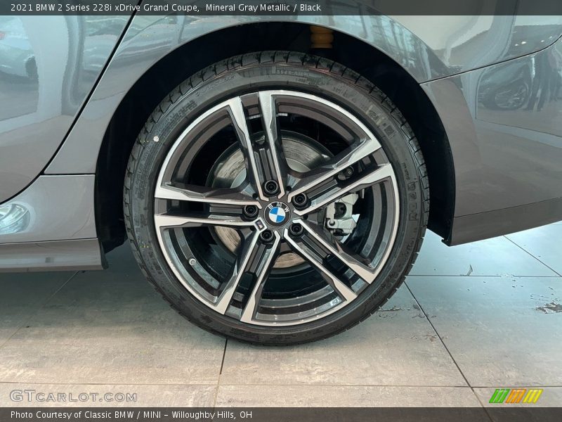 Mineral Gray Metallic / Black 2021 BMW 2 Series 228i xDrive Grand Coupe