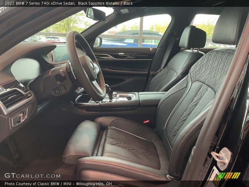 2022 7 Series 740i xDrive Sedan Black Interior