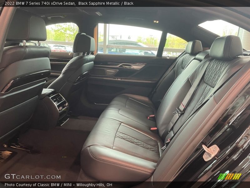 Rear Seat of 2022 7 Series 740i xDrive Sedan