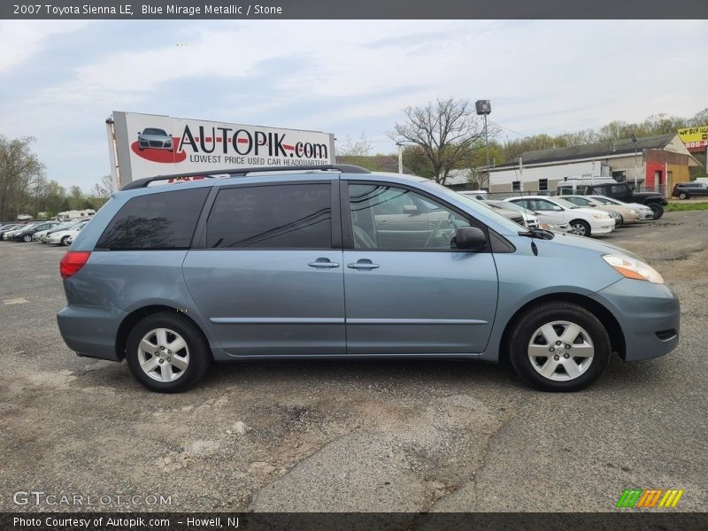 Blue Mirage Metallic / Stone 2007 Toyota Sienna LE