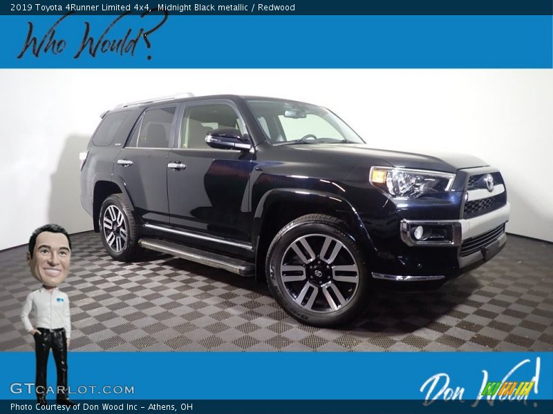 Midnight Black metallic / Redwood 2019 Toyota 4Runner Limited 4x4