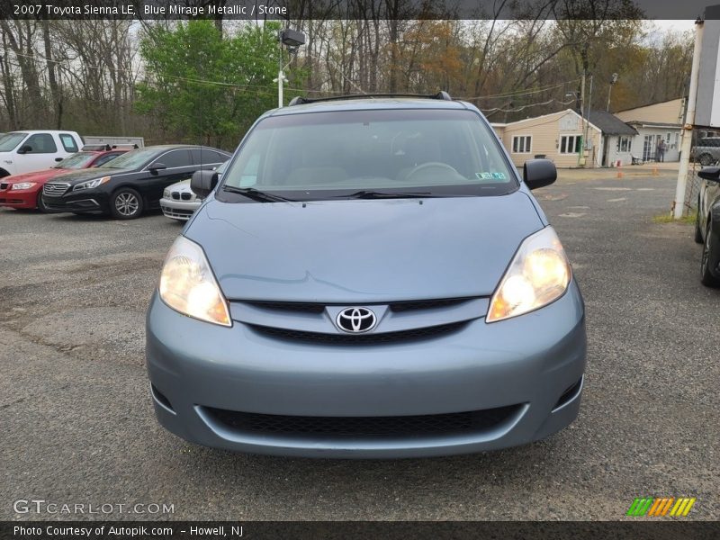 Blue Mirage Metallic / Stone 2007 Toyota Sienna LE