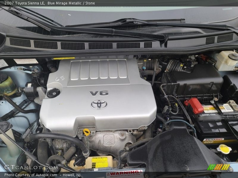 Blue Mirage Metallic / Stone 2007 Toyota Sienna LE
