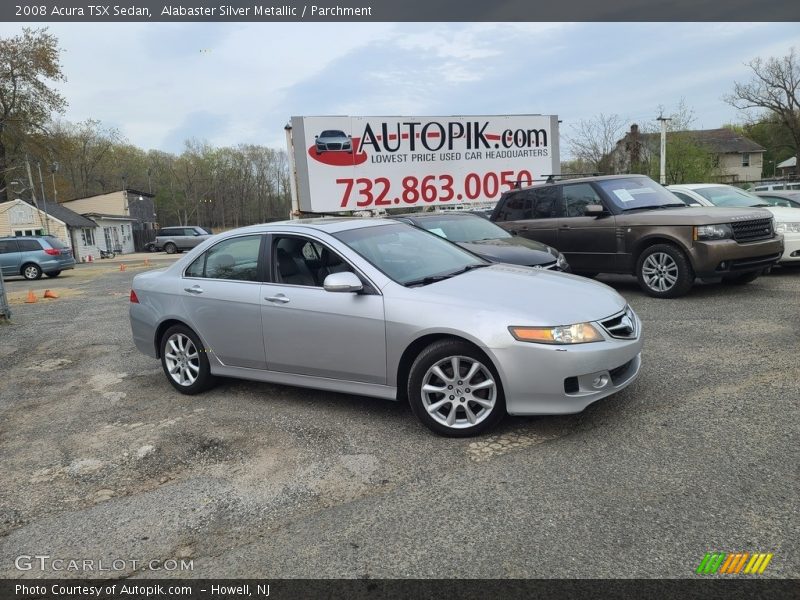 Alabaster Silver Metallic / Parchment 2008 Acura TSX Sedan