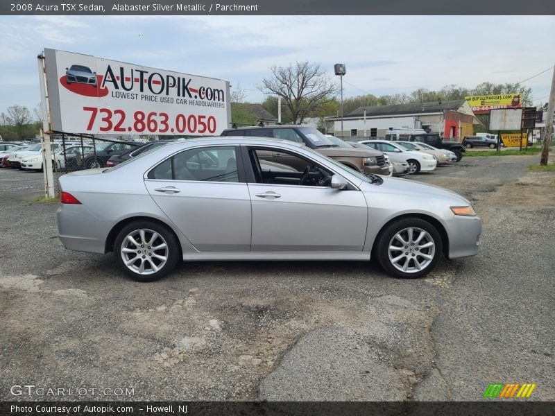 Alabaster Silver Metallic / Parchment 2008 Acura TSX Sedan
