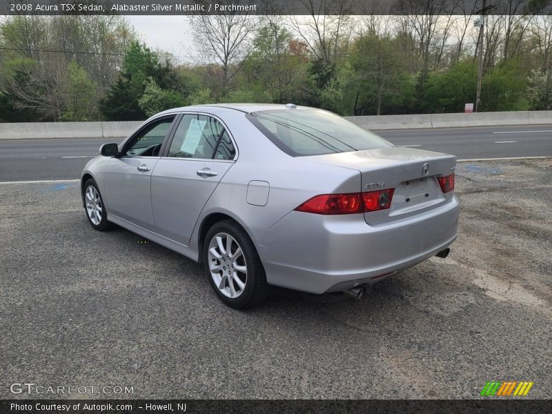 Alabaster Silver Metallic / Parchment 2008 Acura TSX Sedan