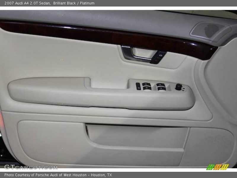 Brilliant Black / Platinum 2007 Audi A4 2.0T Sedan