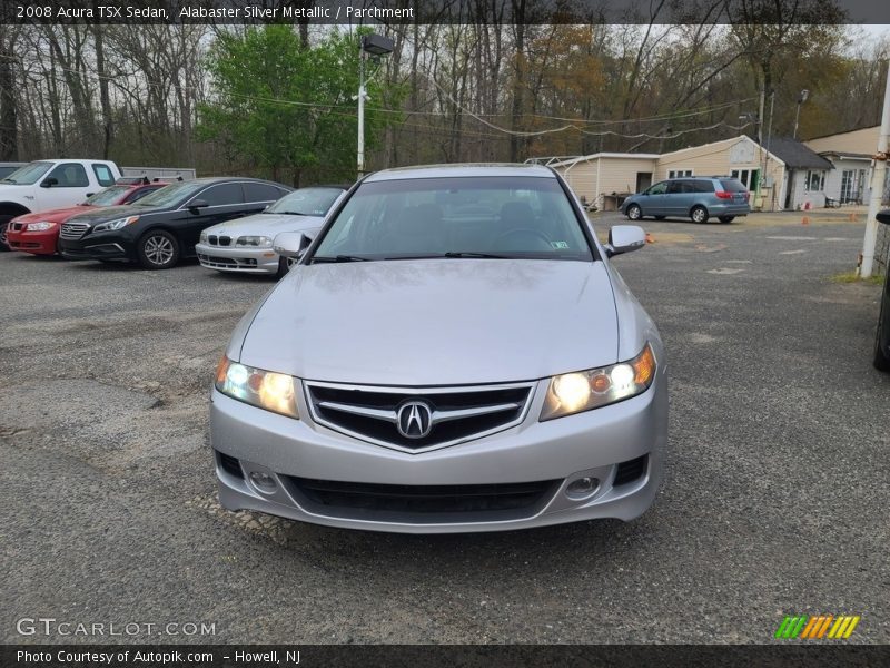 Alabaster Silver Metallic / Parchment 2008 Acura TSX Sedan