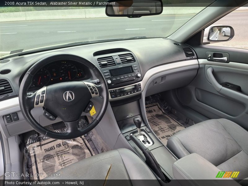 Alabaster Silver Metallic / Parchment 2008 Acura TSX Sedan