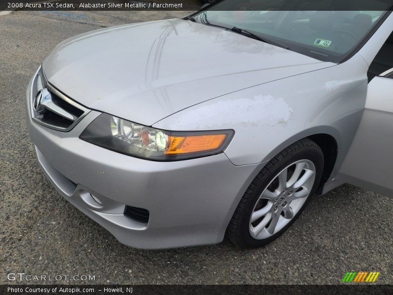 Alabaster Silver Metallic / Parchment 2008 Acura TSX Sedan