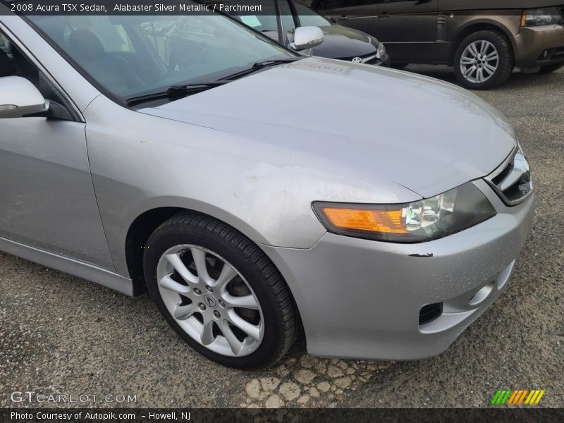 Alabaster Silver Metallic / Parchment 2008 Acura TSX Sedan