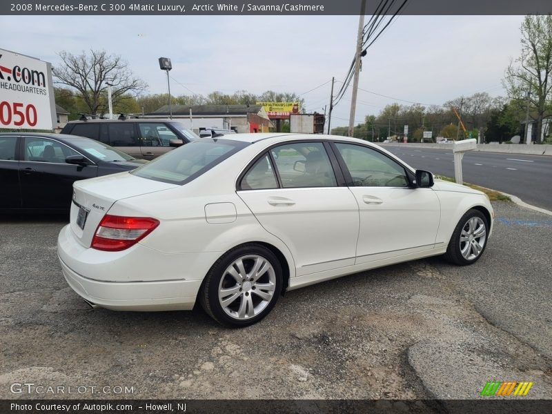 Arctic White / Savanna/Cashmere 2008 Mercedes-Benz C 300 4Matic Luxury