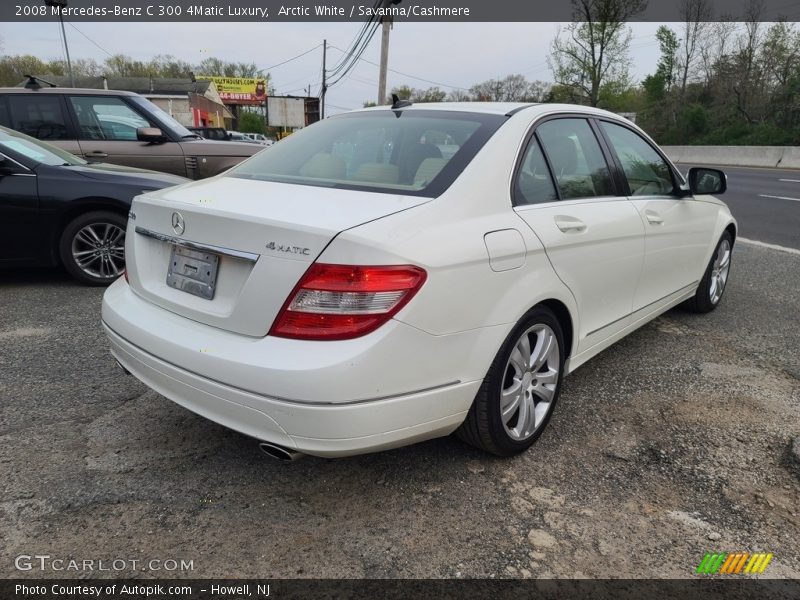 Arctic White / Savanna/Cashmere 2008 Mercedes-Benz C 300 4Matic Luxury