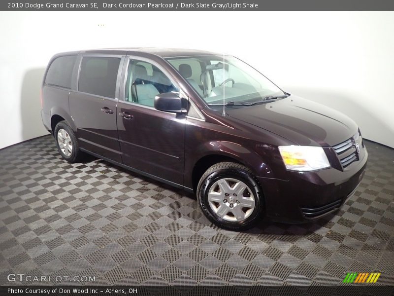 Dark Cordovan Pearlcoat / Dark Slate Gray/Light Shale 2010 Dodge Grand Caravan SE