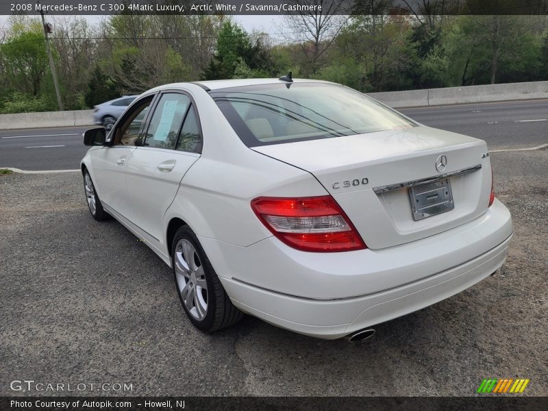 Arctic White / Savanna/Cashmere 2008 Mercedes-Benz C 300 4Matic Luxury