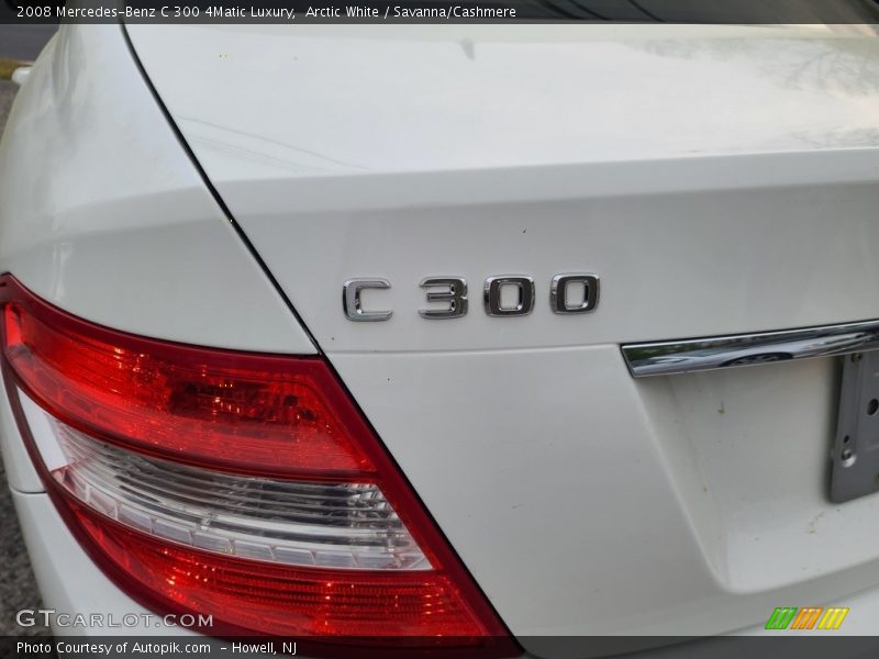 Arctic White / Savanna/Cashmere 2008 Mercedes-Benz C 300 4Matic Luxury