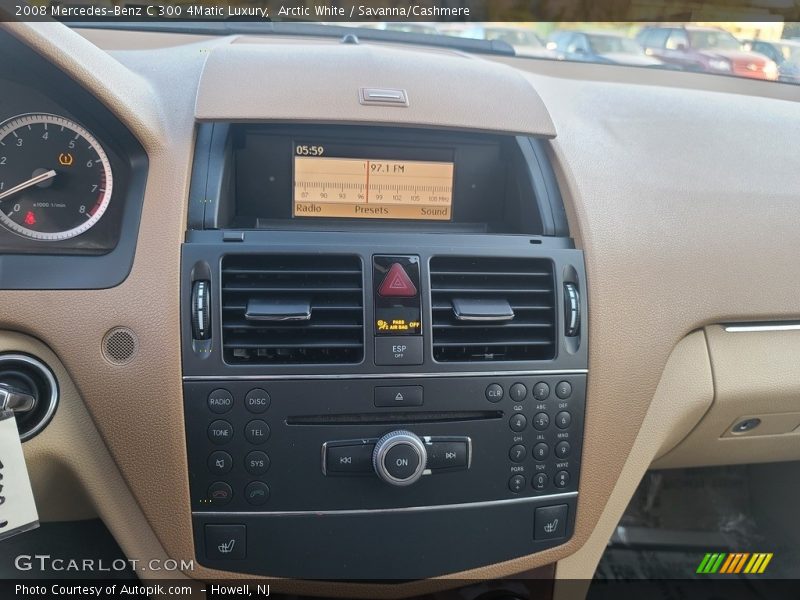 Arctic White / Savanna/Cashmere 2008 Mercedes-Benz C 300 4Matic Luxury
