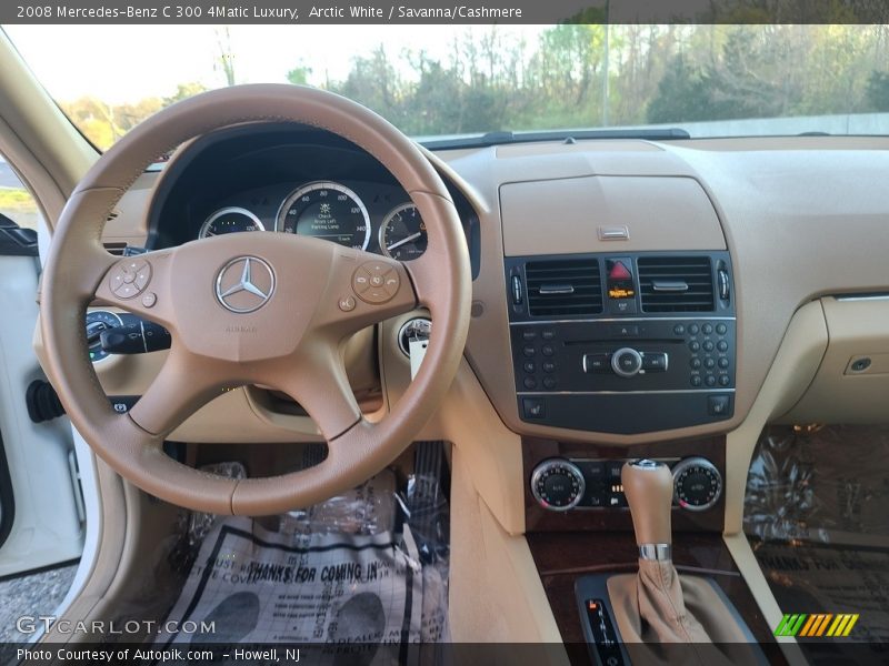 Arctic White / Savanna/Cashmere 2008 Mercedes-Benz C 300 4Matic Luxury