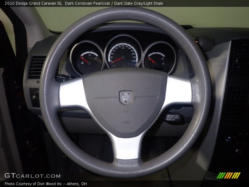 Dark Cordovan Pearlcoat / Dark Slate Gray/Light Shale 2010 Dodge Grand Caravan SE