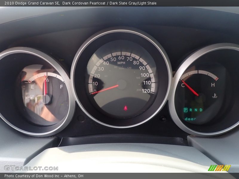 Dark Cordovan Pearlcoat / Dark Slate Gray/Light Shale 2010 Dodge Grand Caravan SE
