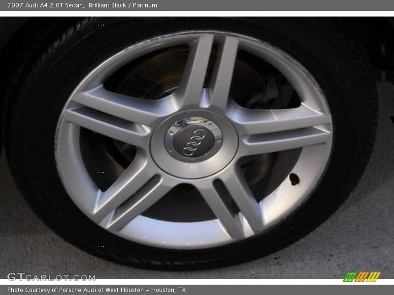 Brilliant Black / Platinum 2007 Audi A4 2.0T Sedan