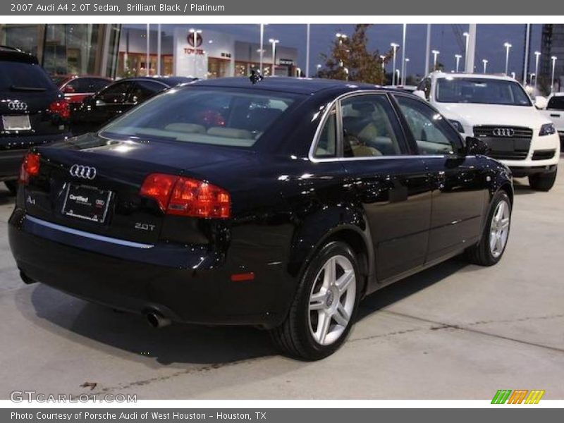 Brilliant Black / Platinum 2007 Audi A4 2.0T Sedan