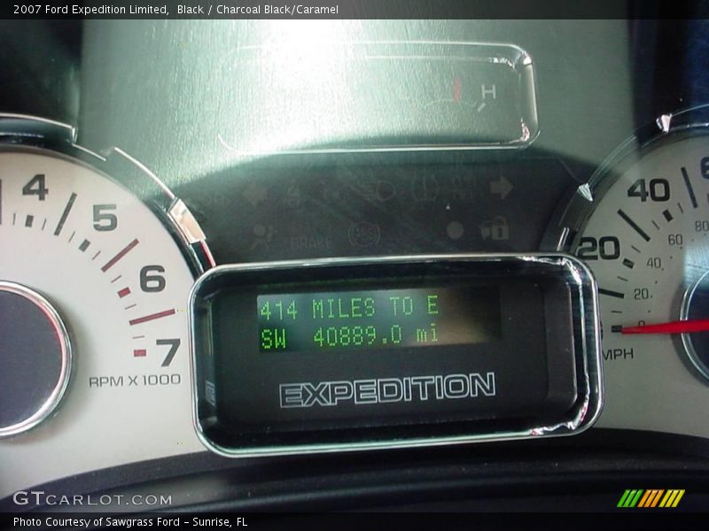 Black / Charcoal Black/Caramel 2007 Ford Expedition Limited