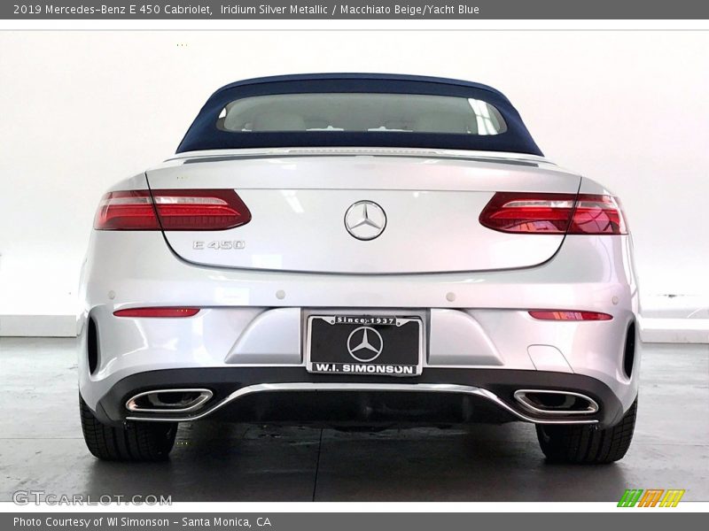 Iridium Silver Metallic / Macchiato Beige/Yacht Blue 2019 Mercedes-Benz E 450 Cabriolet