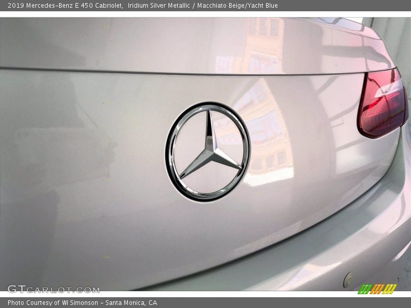 Iridium Silver Metallic / Macchiato Beige/Yacht Blue 2019 Mercedes-Benz E 450 Cabriolet
