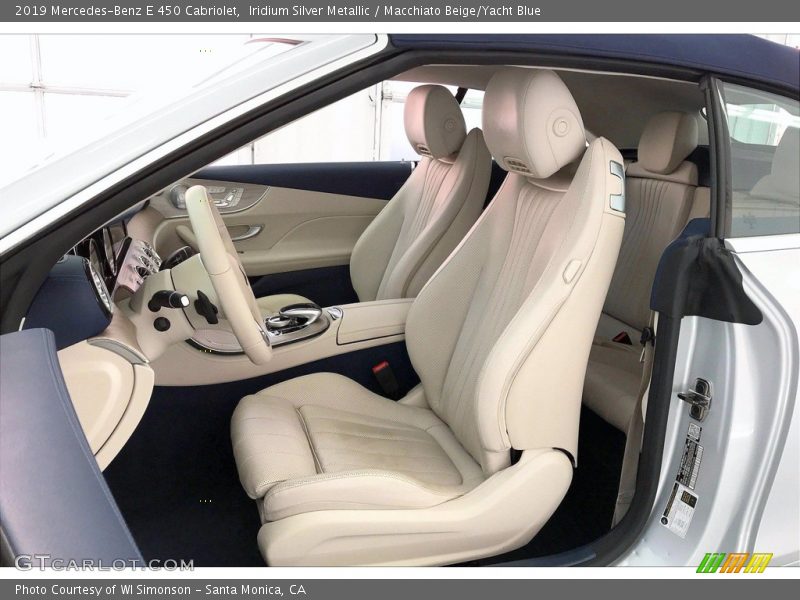 Iridium Silver Metallic / Macchiato Beige/Yacht Blue 2019 Mercedes-Benz E 450 Cabriolet