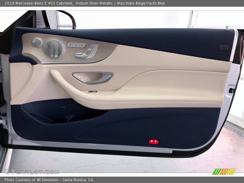 Iridium Silver Metallic / Macchiato Beige/Yacht Blue 2019 Mercedes-Benz E 450 Cabriolet