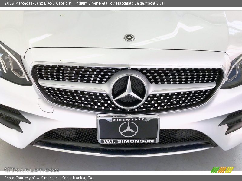 Iridium Silver Metallic / Macchiato Beige/Yacht Blue 2019 Mercedes-Benz E 450 Cabriolet