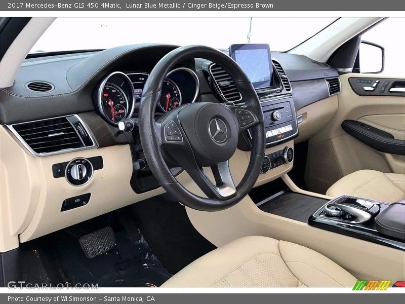 Lunar Blue Metallic / Ginger Beige/Espresso Brown 2017 Mercedes-Benz GLS 450 4Matic