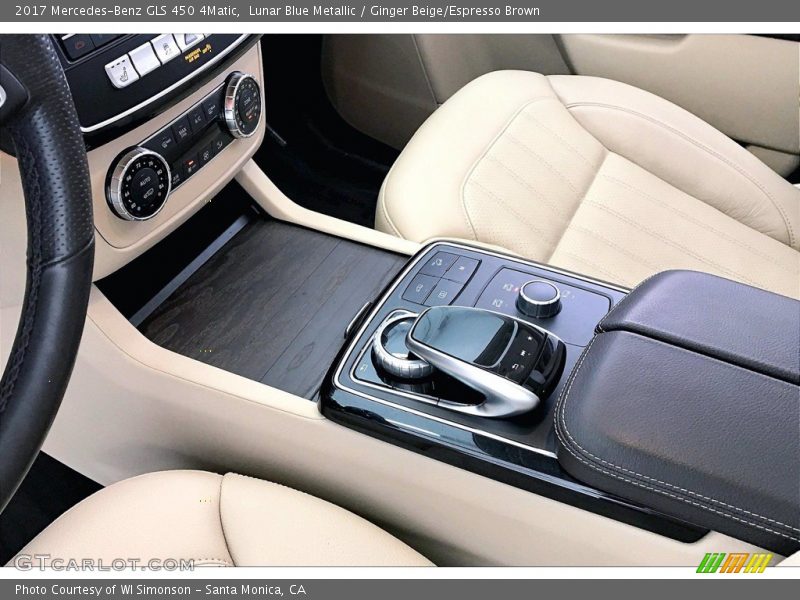 Lunar Blue Metallic / Ginger Beige/Espresso Brown 2017 Mercedes-Benz GLS 450 4Matic