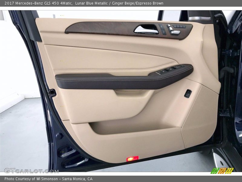 Lunar Blue Metallic / Ginger Beige/Espresso Brown 2017 Mercedes-Benz GLS 450 4Matic