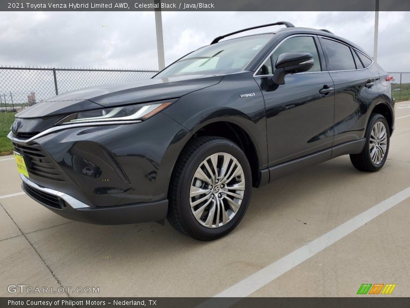 Celestial Black / Java/Black 2021 Toyota Venza Hybrid Limited AWD