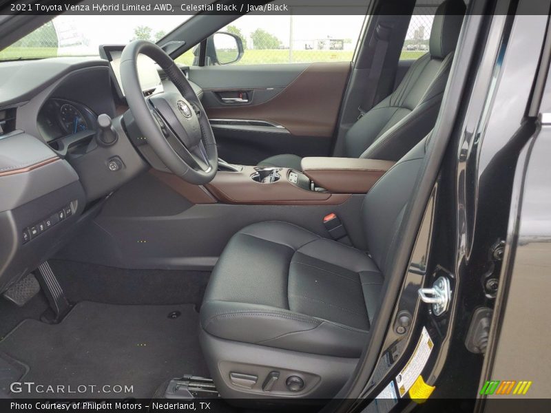 Celestial Black / Java/Black 2021 Toyota Venza Hybrid Limited AWD