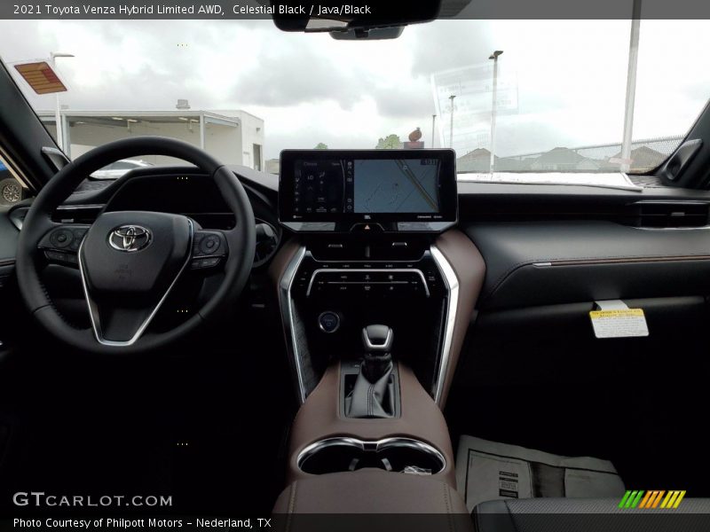 Celestial Black / Java/Black 2021 Toyota Venza Hybrid Limited AWD