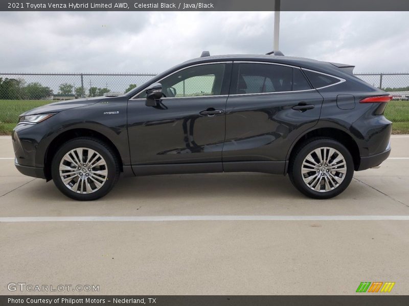 Celestial Black / Java/Black 2021 Toyota Venza Hybrid Limited AWD