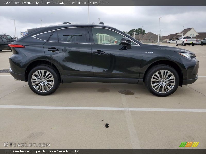 Celestial Black / Java/Black 2021 Toyota Venza Hybrid Limited AWD
