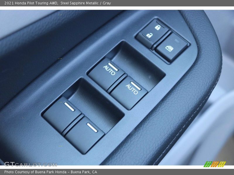Steel Sapphire Metallic / Gray 2021 Honda Pilot Touring AWD
